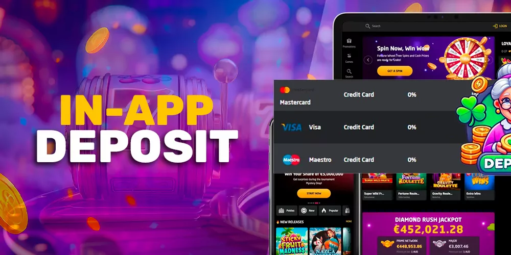 Make payments in the application