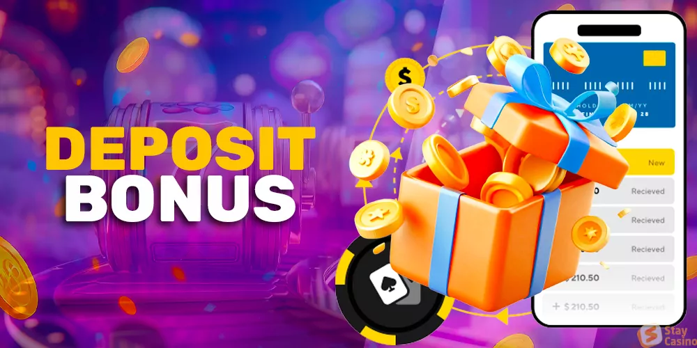 Receive a welcome bonus for your deposit