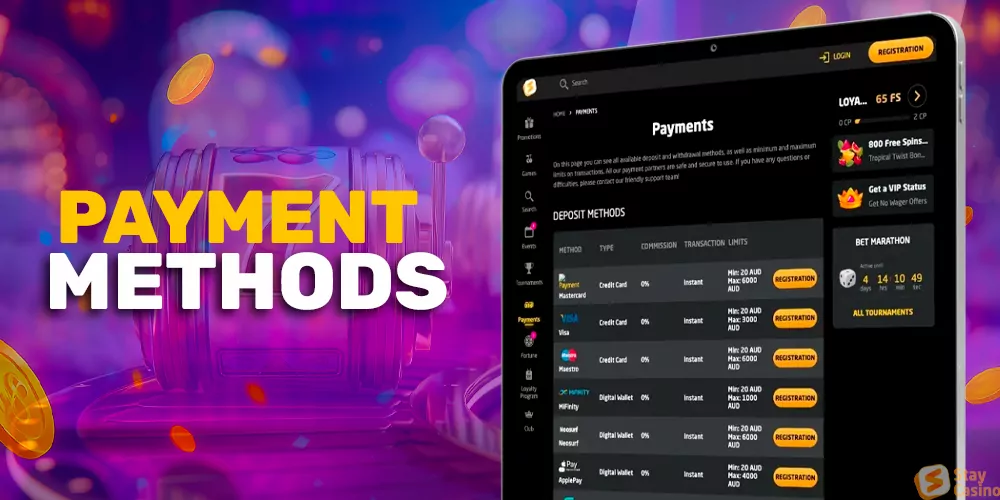 Multiple deposit methods